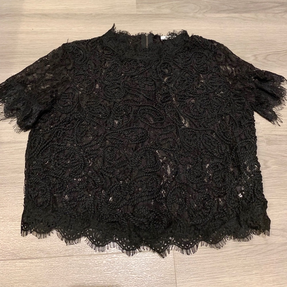 Black Lacey Top